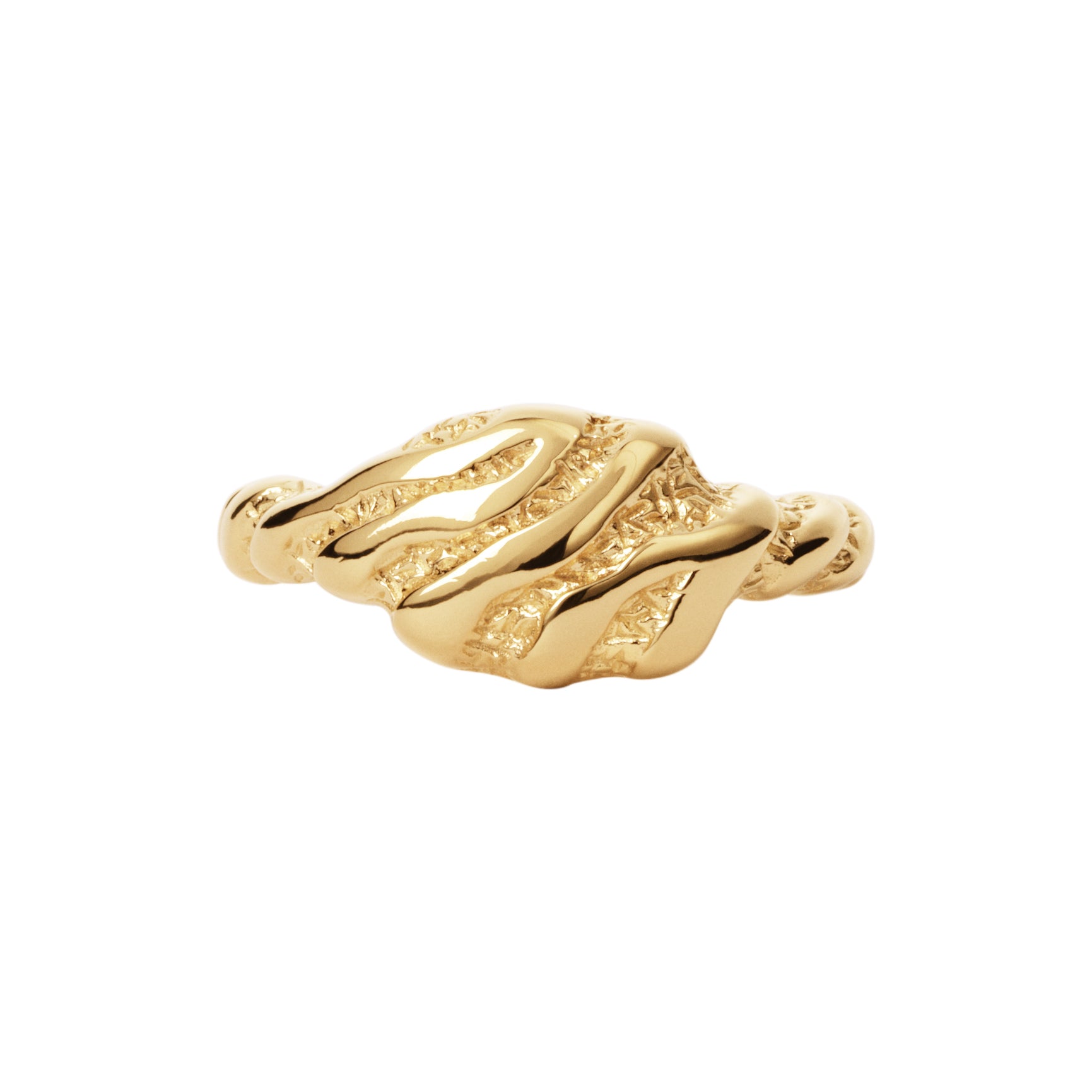 Lille Zebra forgyldt ring