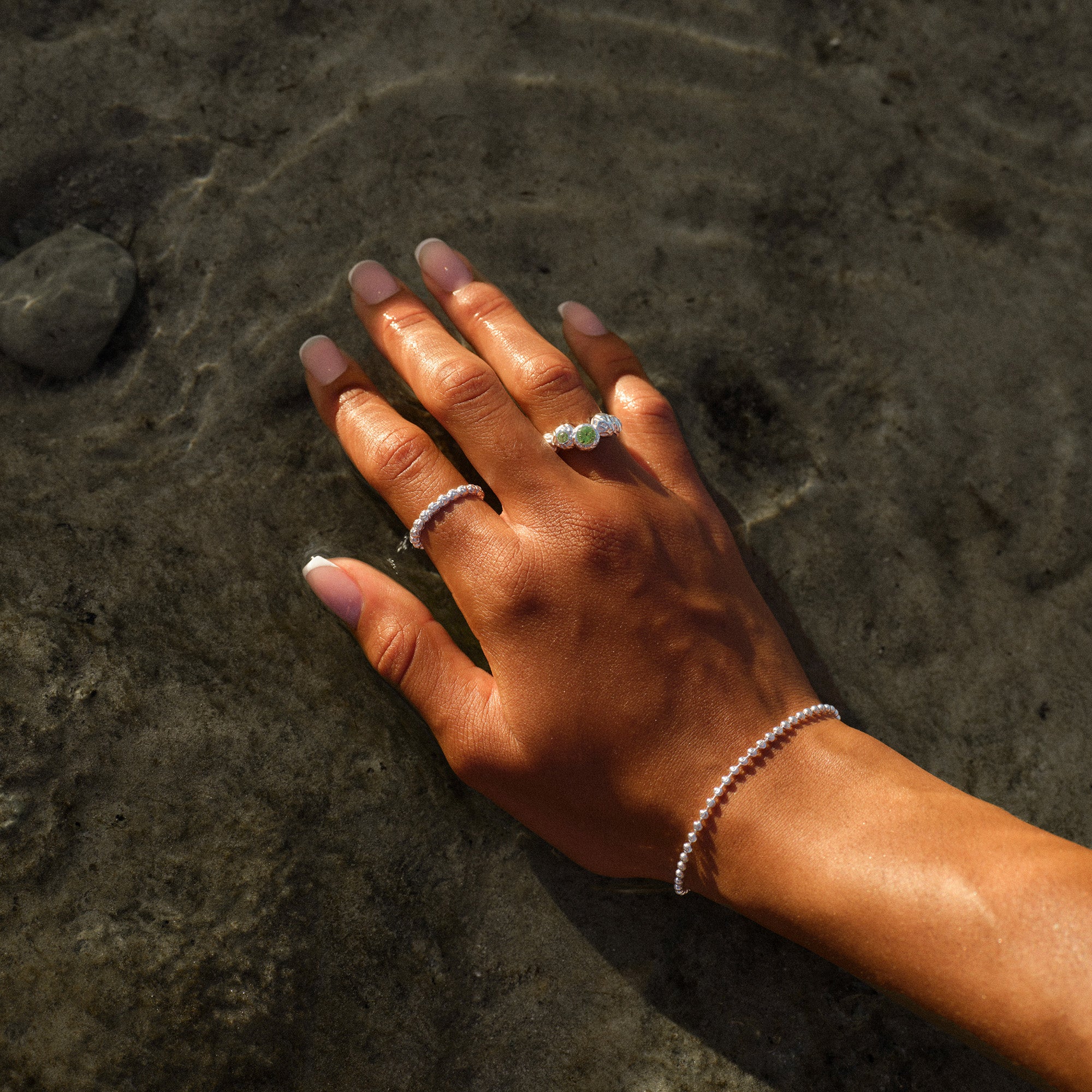 Small Dots ring sølv