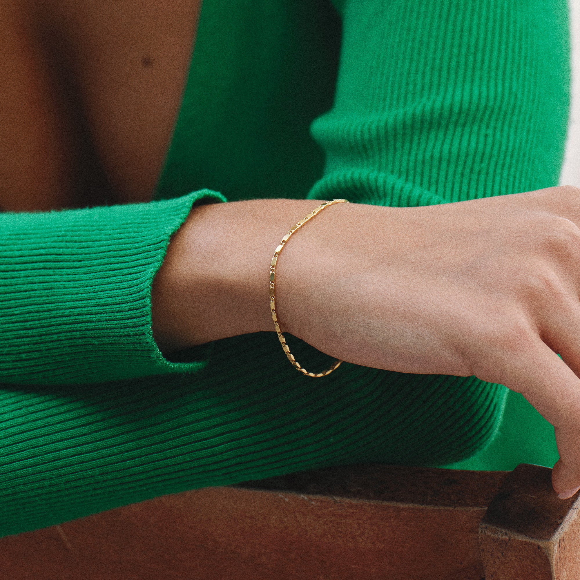 Small Essentia forgyldt armbånd
