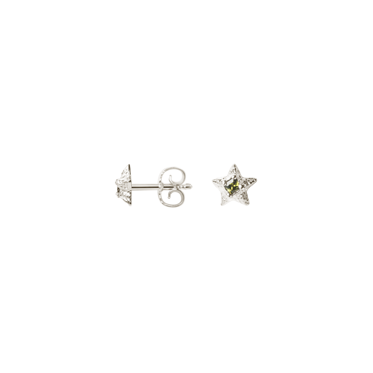 Sparkly Star Gem Stud sølv ørestikker