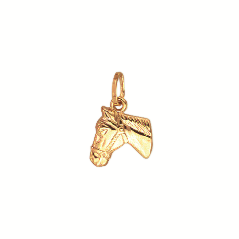 8KT CHARMS HESTEHOVED*
