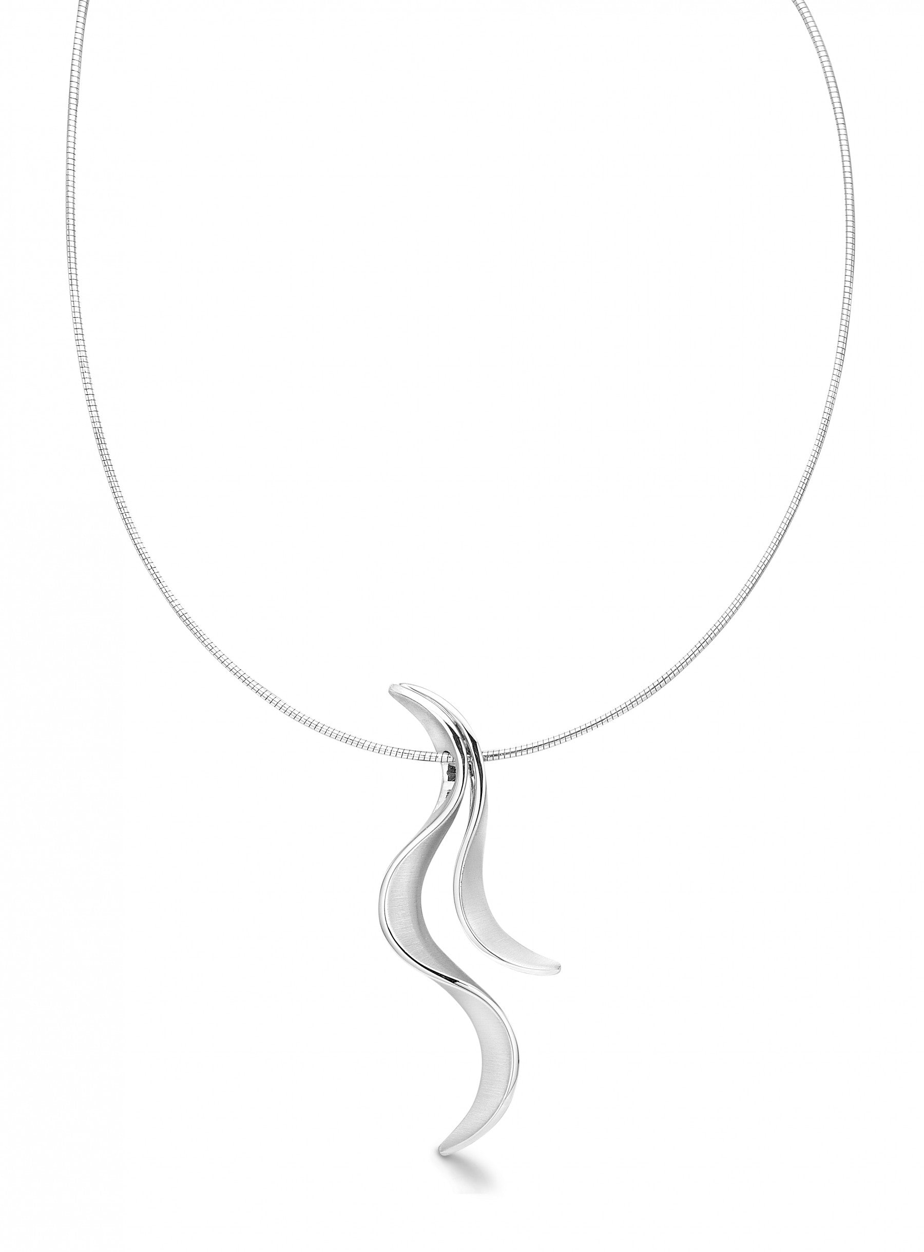 RHOD. SØLV COLLIER