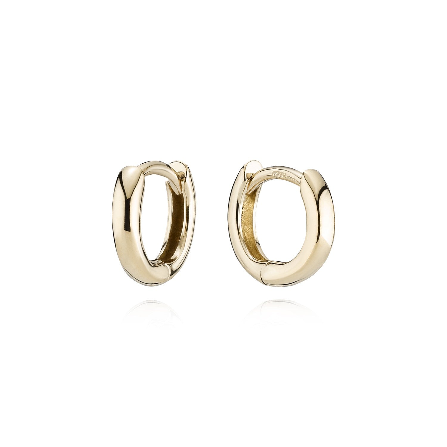 14 kt. Knæk creoler 2,2/10,5 mm.