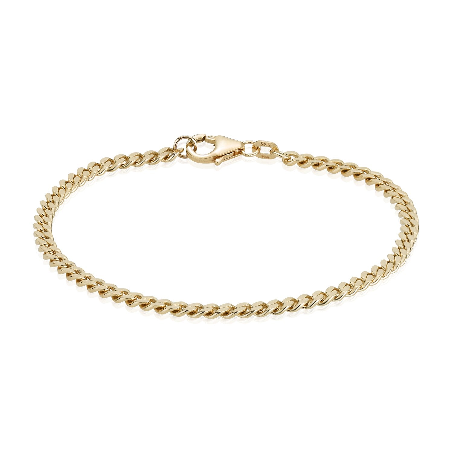 14 kt. Armlænke Panser 18,5 cm.