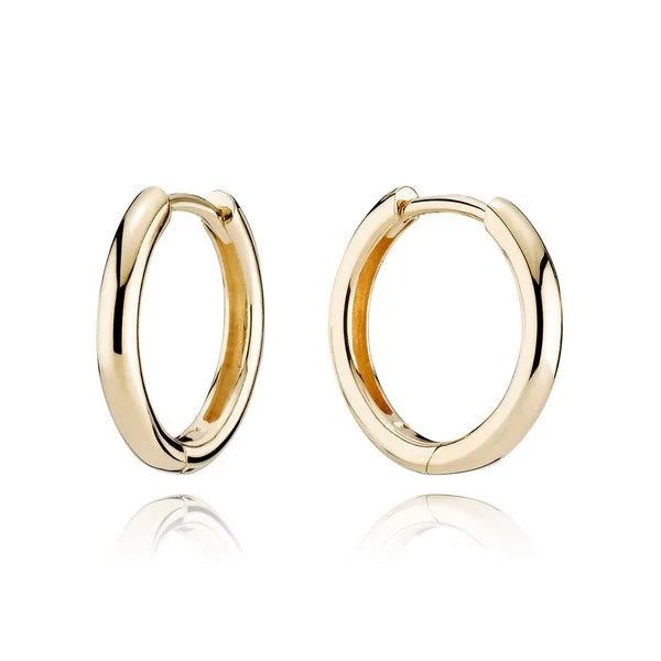 14 kt. Knæk creoler 2,2/12,5 mm.