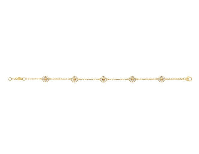 Daisy armbånd sølv m  5x7 mm.