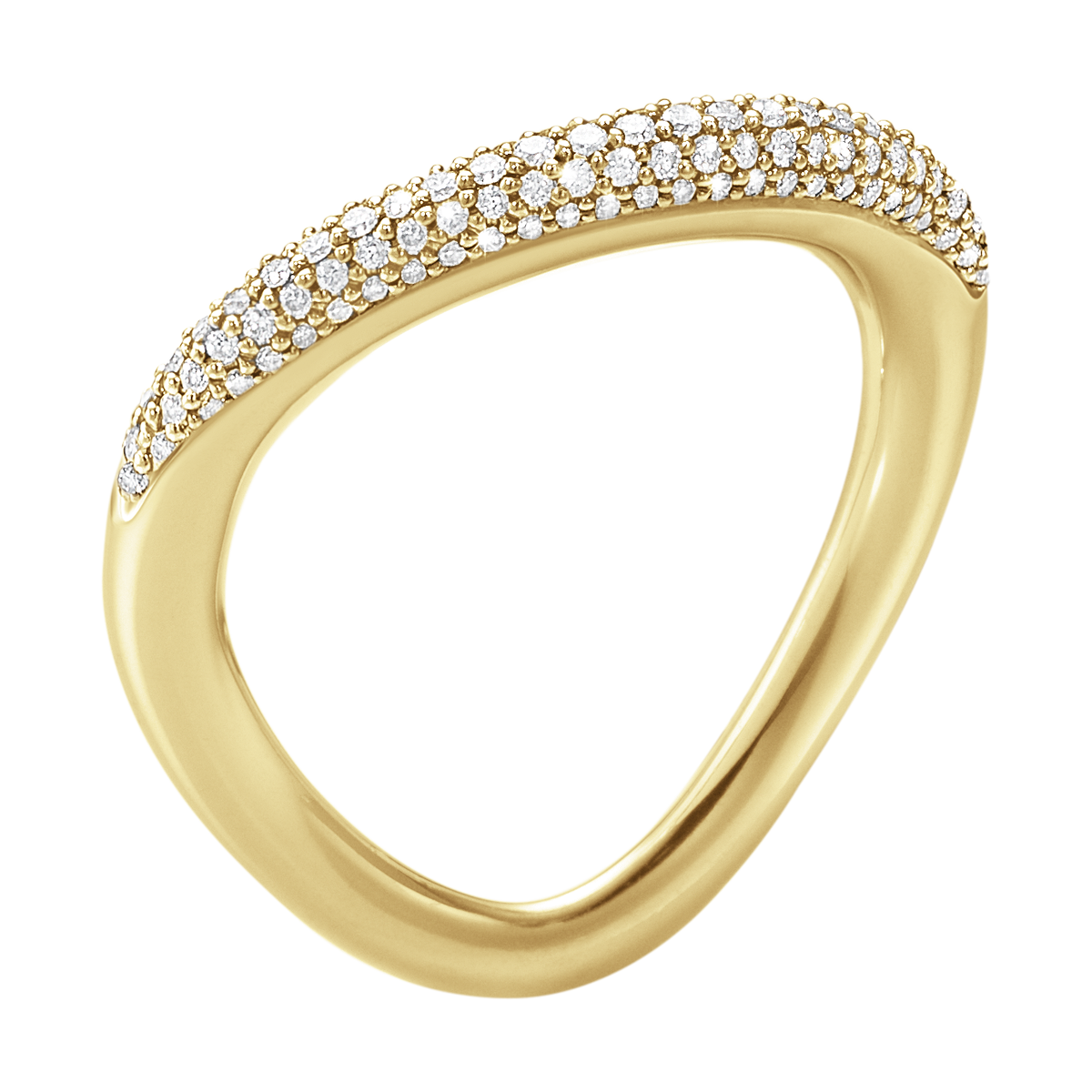 OFFSPRING RING 1433A YG DIAMOND PAV’ 0.35 CT 3