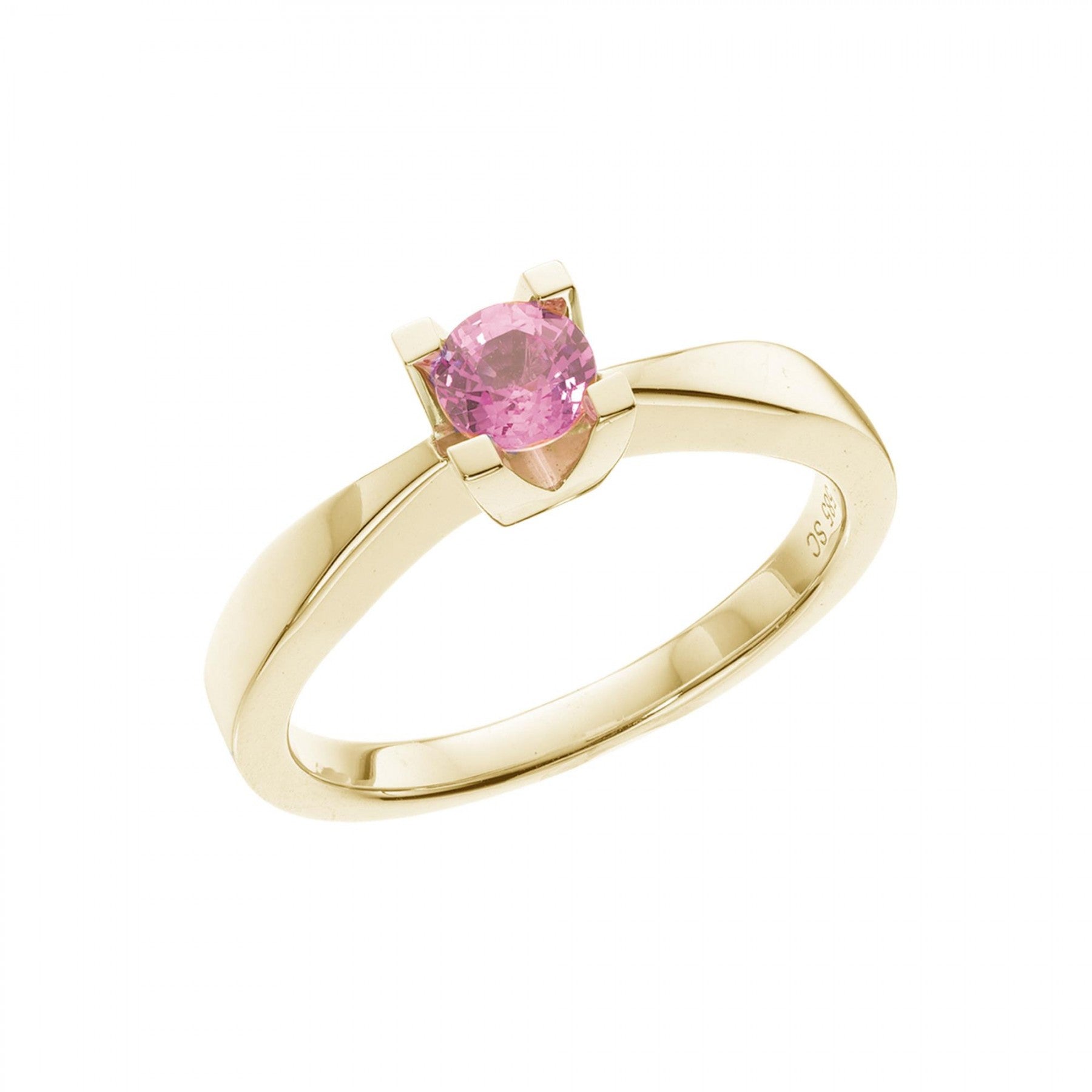 Kleopatra ring 0,40 pink safir 14 kt guld