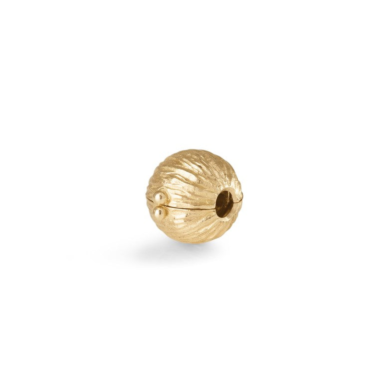 Kuglelås Nature 18 karat rødguld (8,5mm) riflet