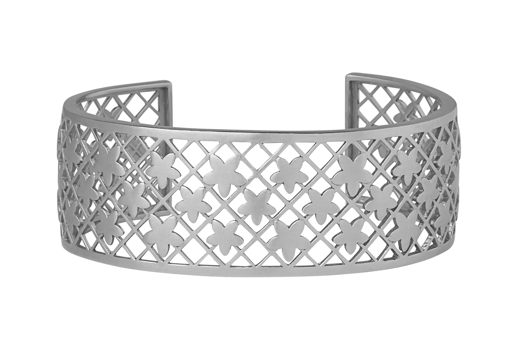 Lace armring sølv rhodineret byBiehl**