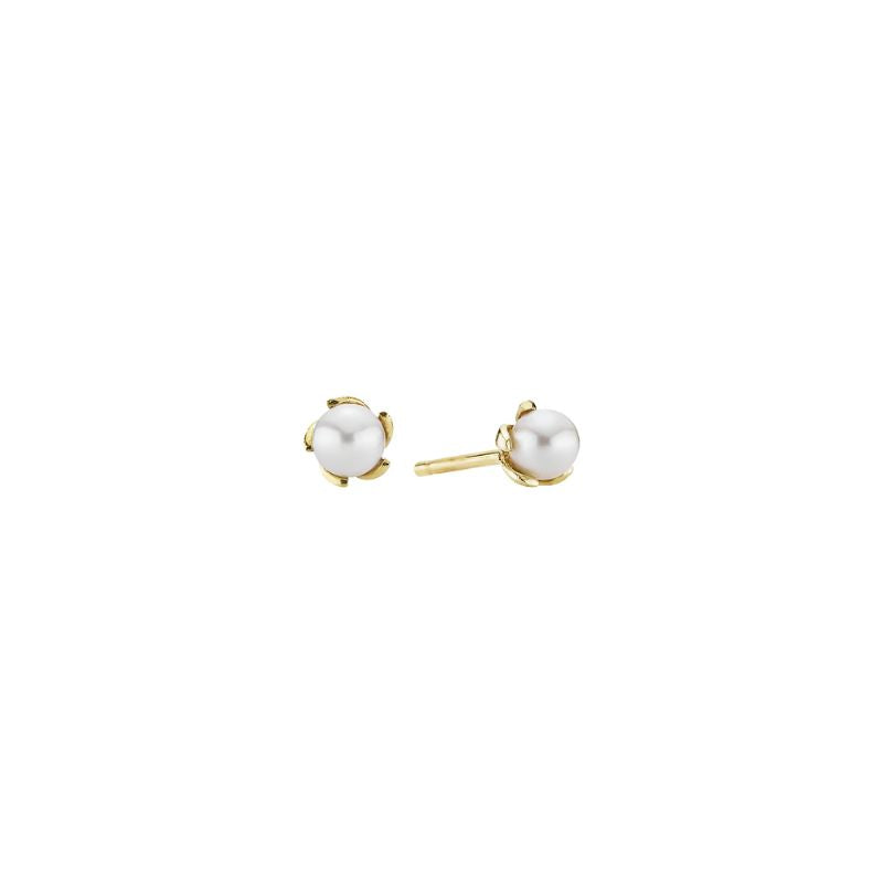 14 Kt. Ørestikker m/Kulturperle 4-4½ mm.