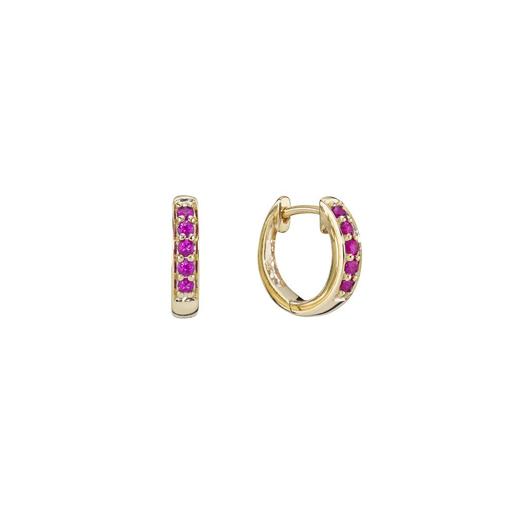 Creoler 8 kt. Ø:13mm rubiner
