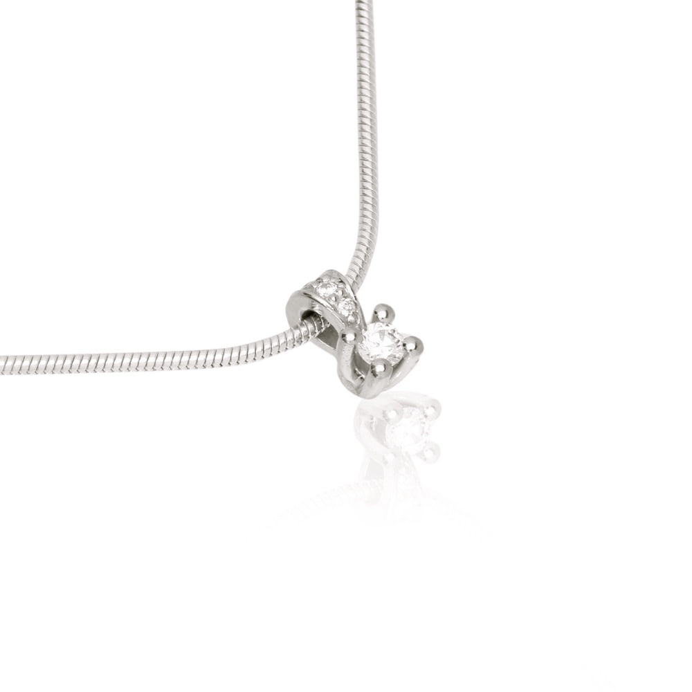 14 kt.vedhæng Luxuz ialt 0,08ct.W.Tca/SI