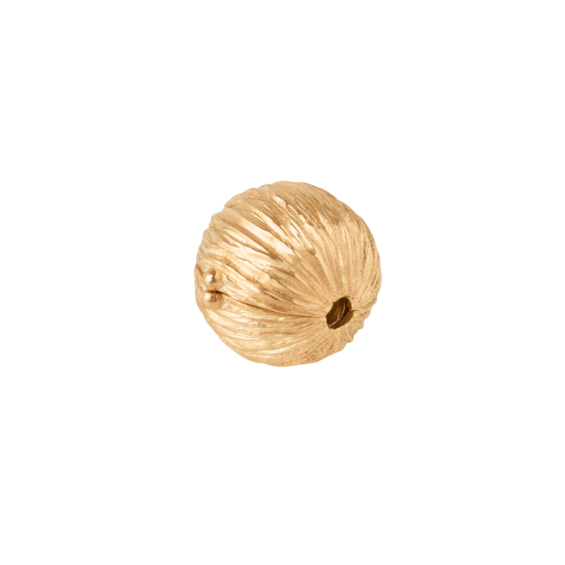 Kuglelås Nature 18 karat rødguld (11,5mm) riflet