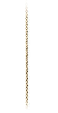 Collier anker 30, 18 karat rødguld længde 45 cm og