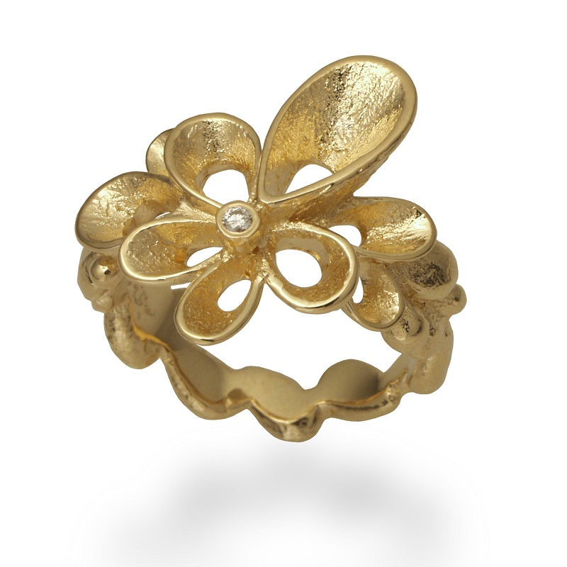 14 kt. Ring Violina 0,02ct