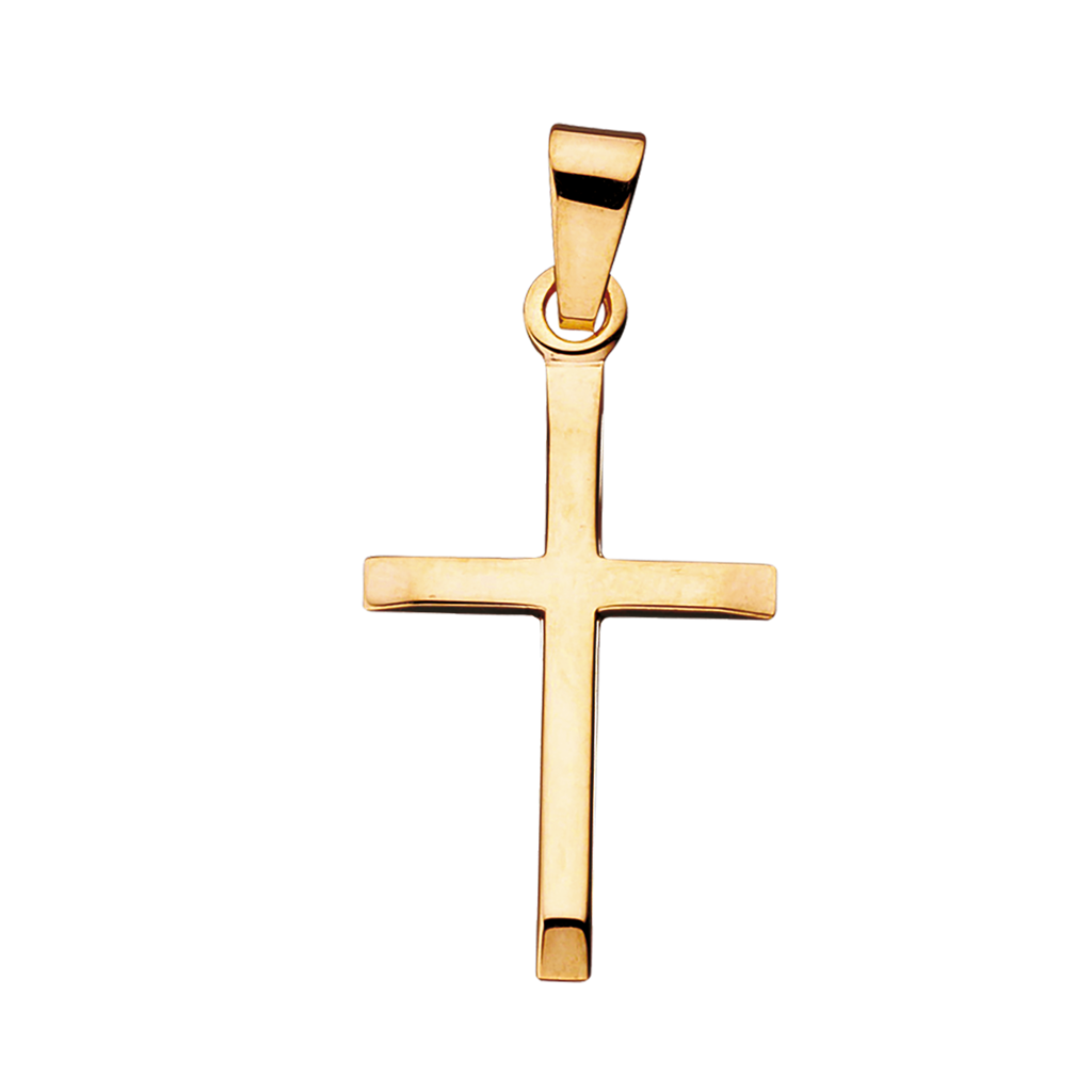 Kors 20 x 13 mm. 9 kt.