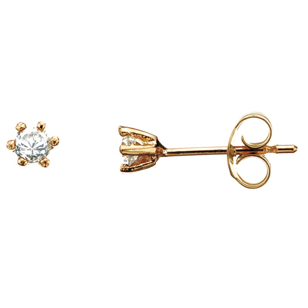 Ørepynt zir. 3 mm. 8 kt.