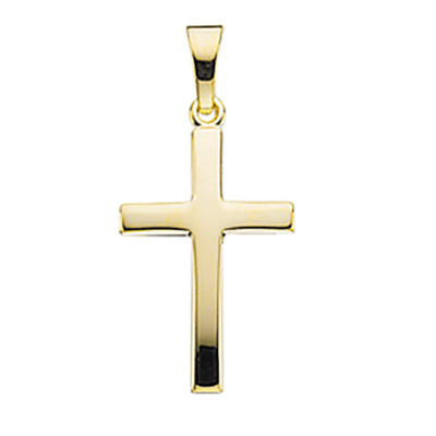 8 kt. Vedhæng kors, 19x12 mm.**