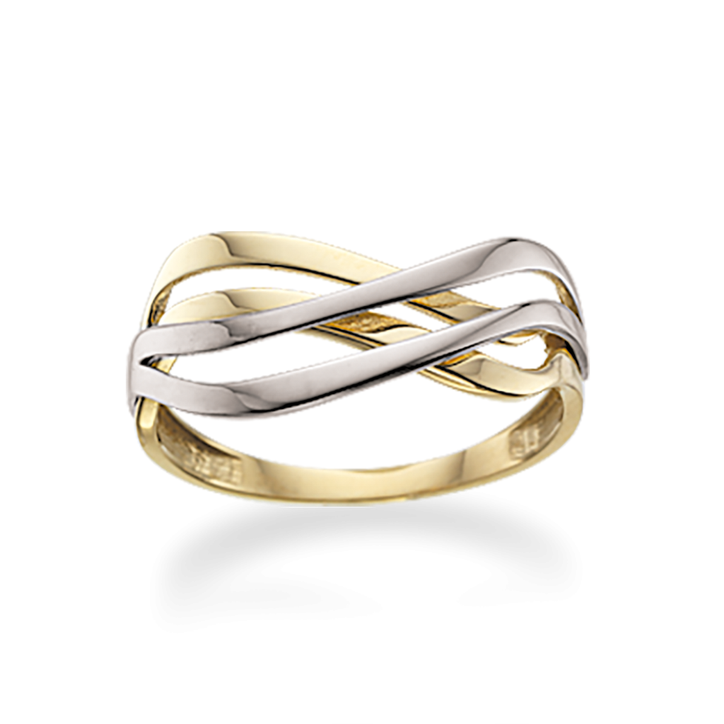 Ring 2 farvet 8 kt.