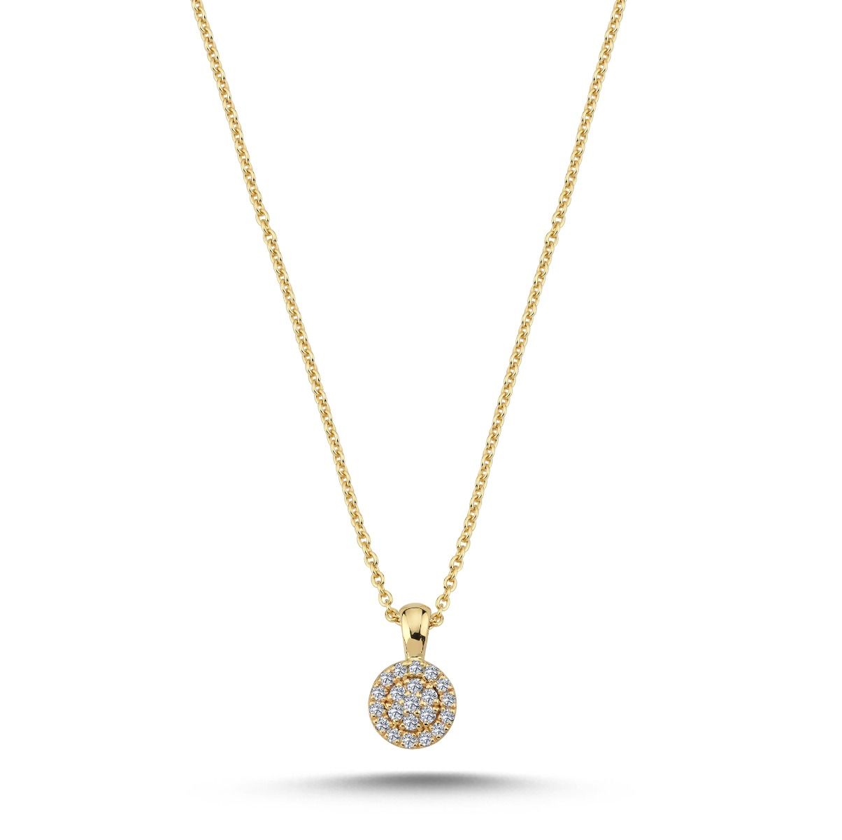 14 kt. Sia vedhæng m/0,17 ct. W-si