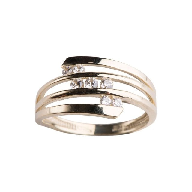 8 kt. Ring m/synt.zirc. Siersbøl