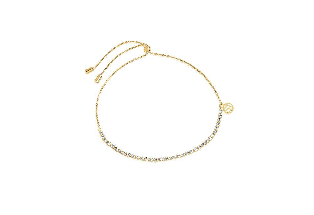 Sølvforgyldt armbånd Ellera tennis
