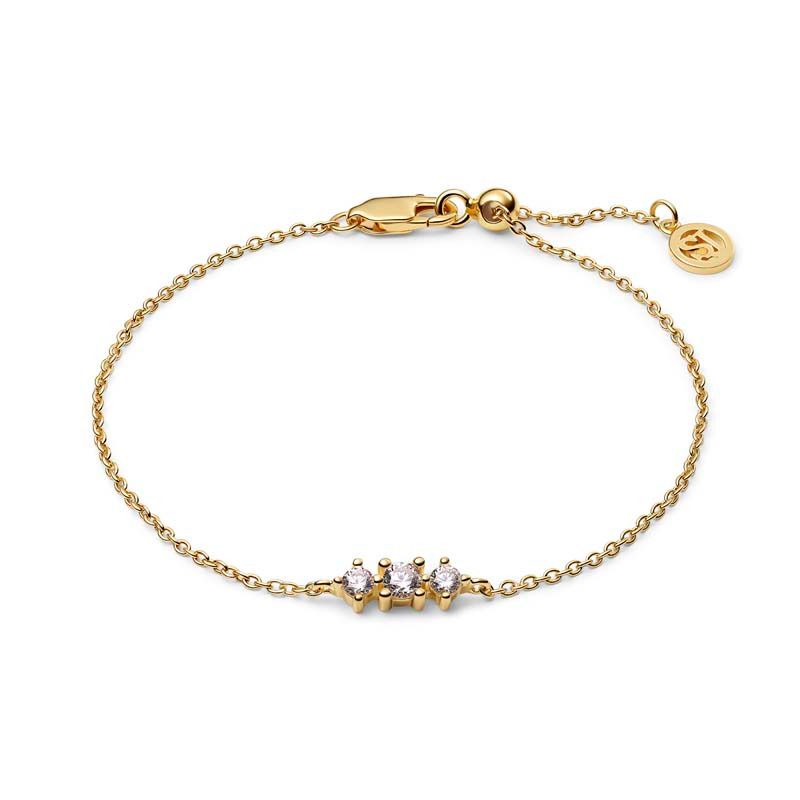 Lucente Tre forgyldt armbånd