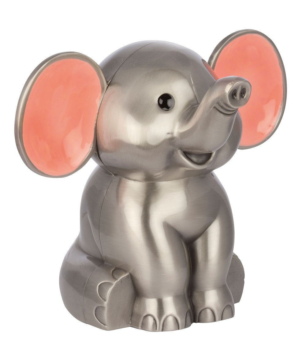Sparebøsse Elefant m/pink øre