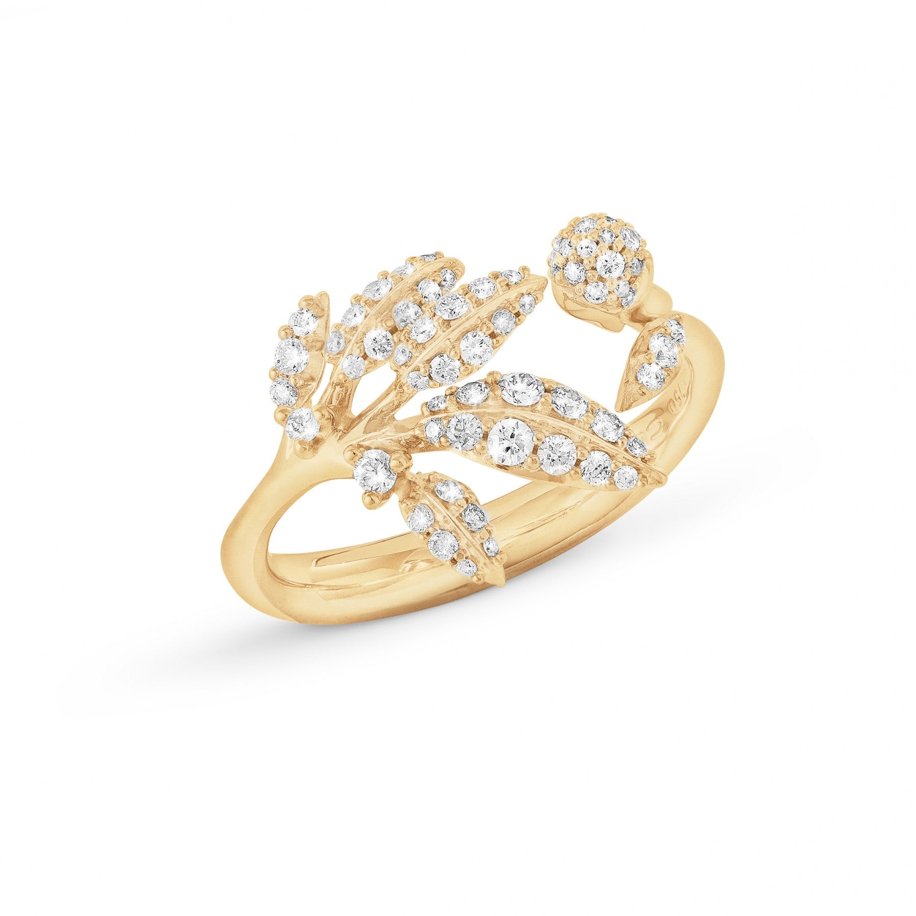 Ring lille Winter Frost 18 kt rødg bril.0,31ct w